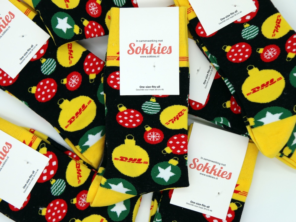 bedukte sokkies voor dhl